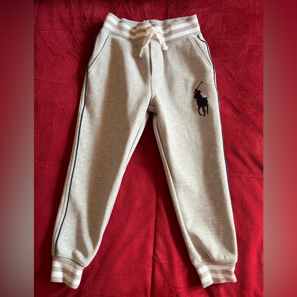 Polo by Ralph Lauren Gray Sweatpants with Navy Logo